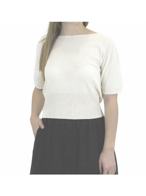 Maglia crop in filo m/c Manila Grace MANILA GRACE | M430VU-MA043